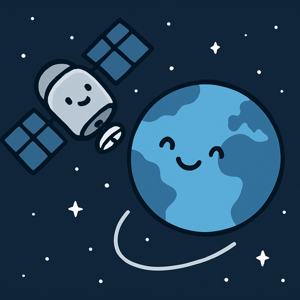 Satellite Smile Over Earth Painting by diamonds kit
