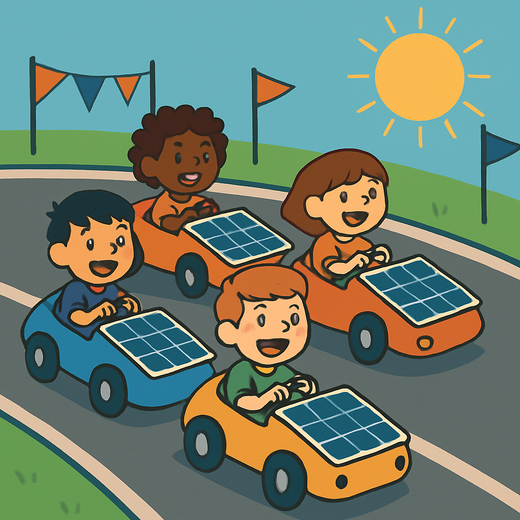 Solar Car Race paint by diamond
