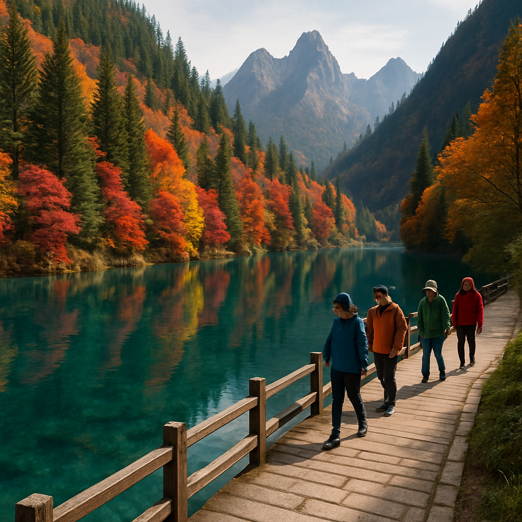 Jiuzhaigou Alpine Lake paint by diamond