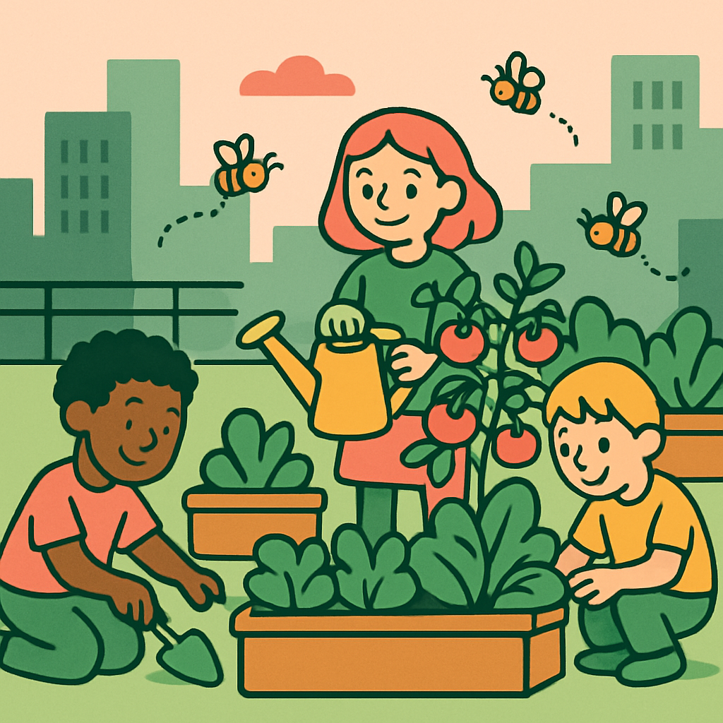 City Garden Rooftop diamonded painting kits
