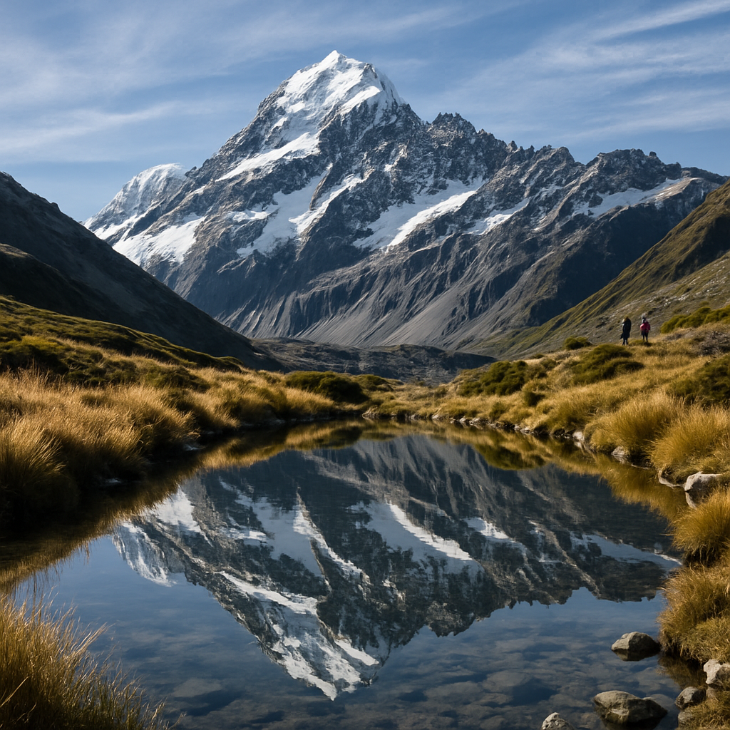 Aoraki Mount Cook Tarn paint by diamond