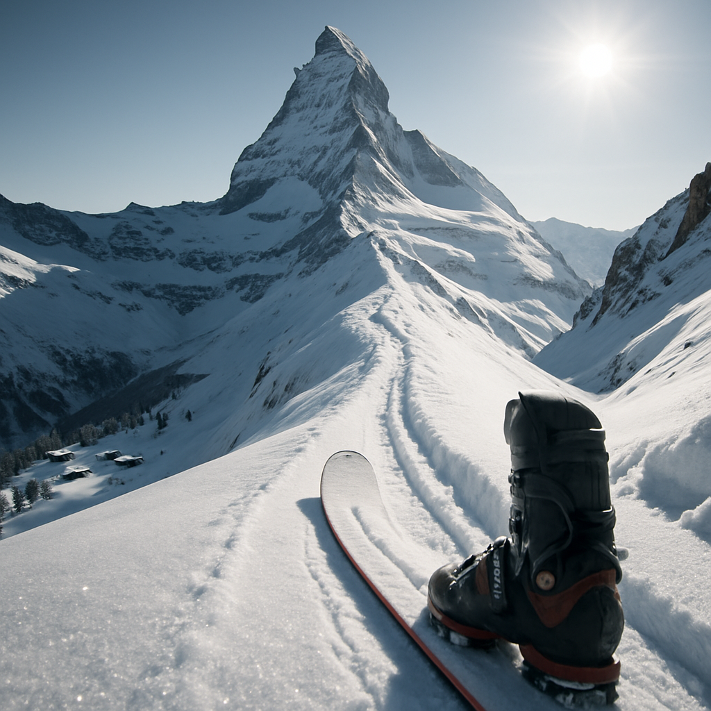 Matterhorn Winter Approach paint by diamond