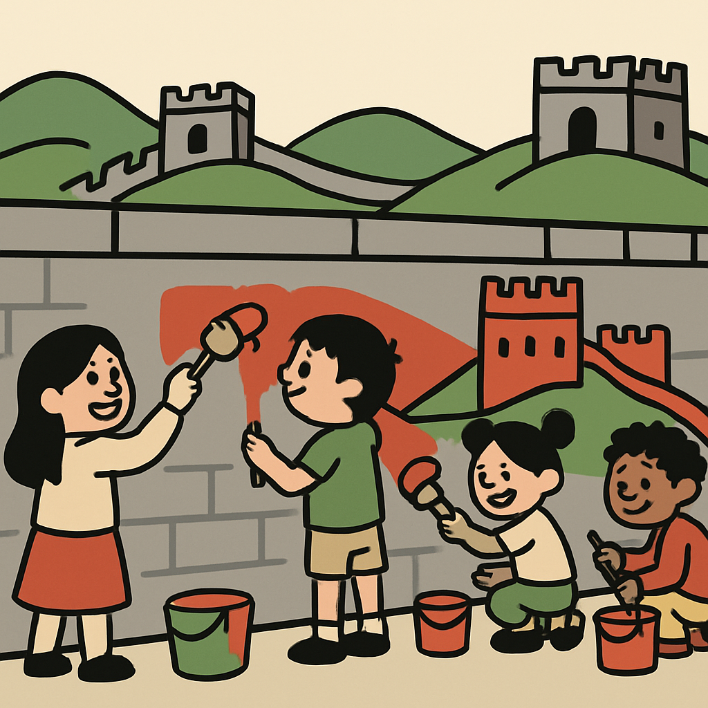 Great Wall Painting Day diamond painting