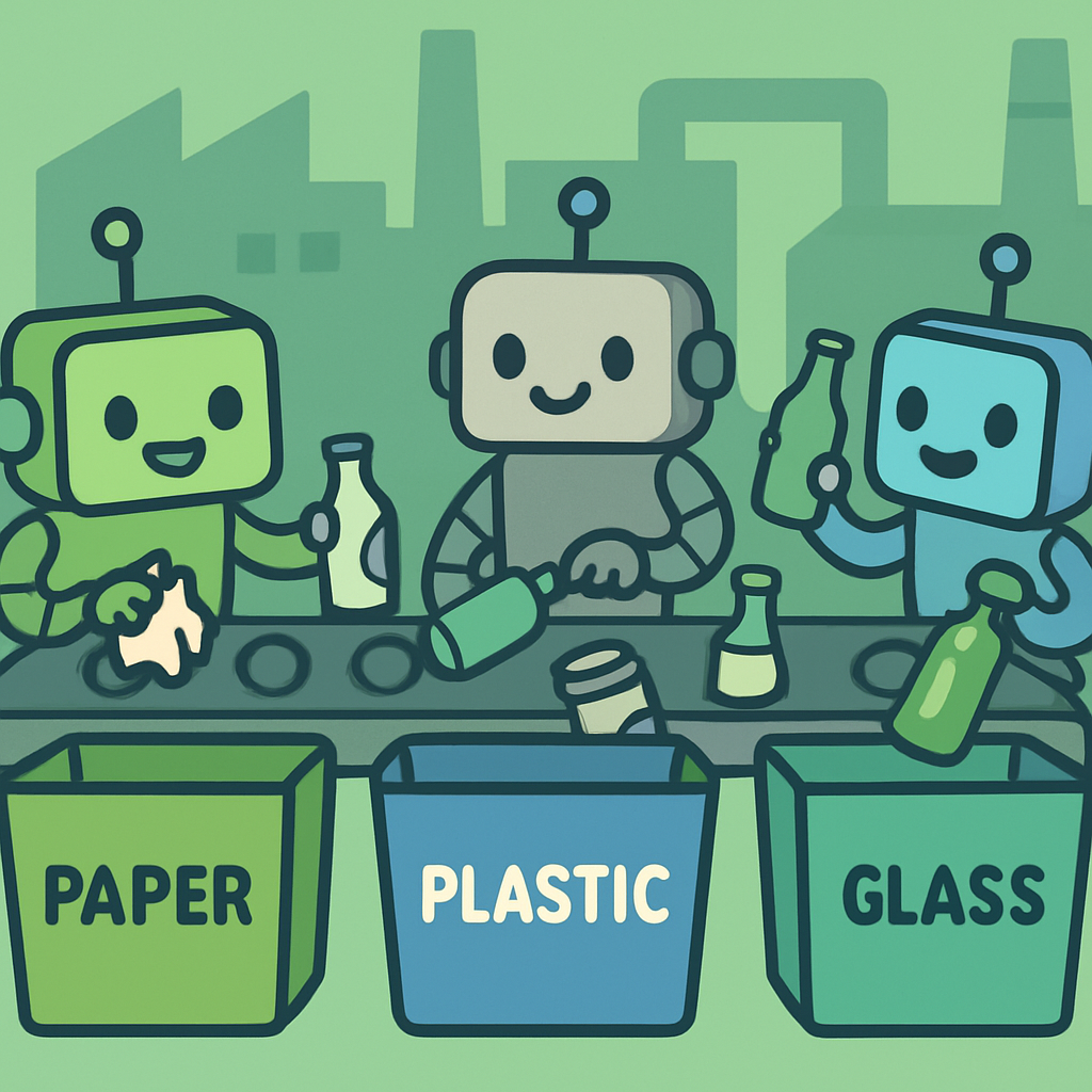 Robot Recycling Relay DIY paint by diamonds