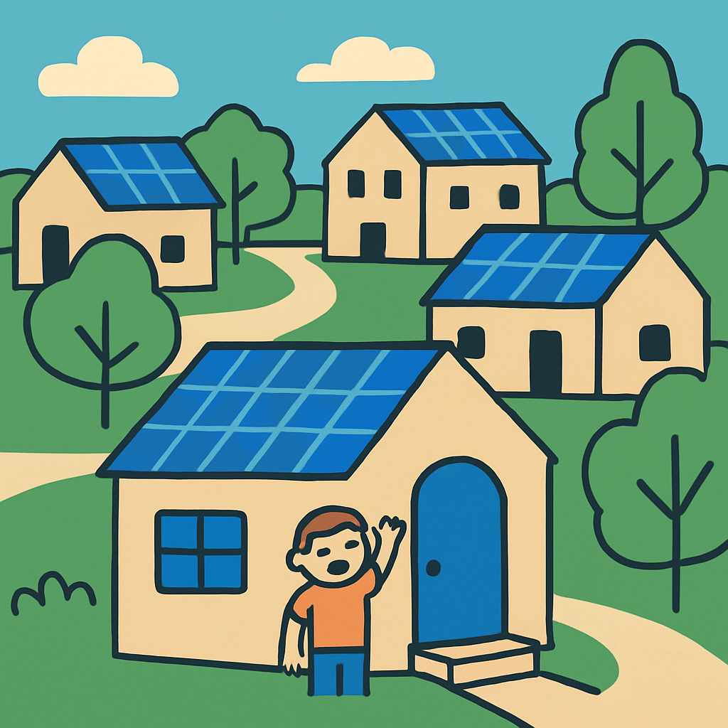 Solar Panel Street diamonded painting kits