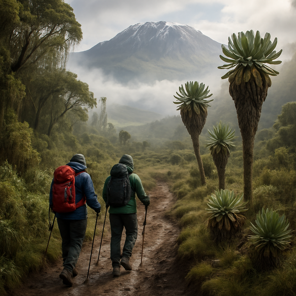 Mount Kilimanjaro Forest To Moorland paint by diamonds