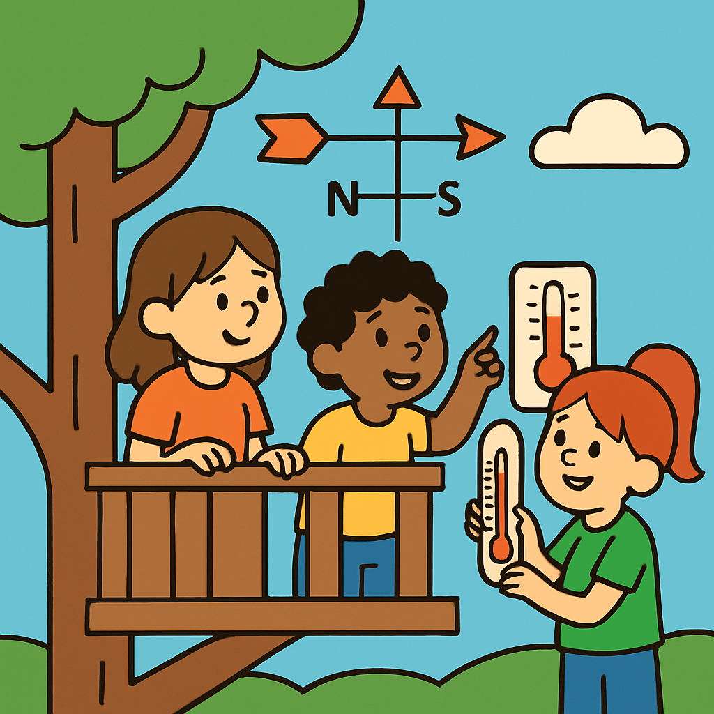 Treehouse Weather Station DIY paint by diamonds