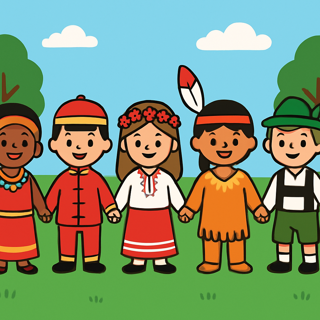 Cultural Costume Parade Painting by diamonds kit