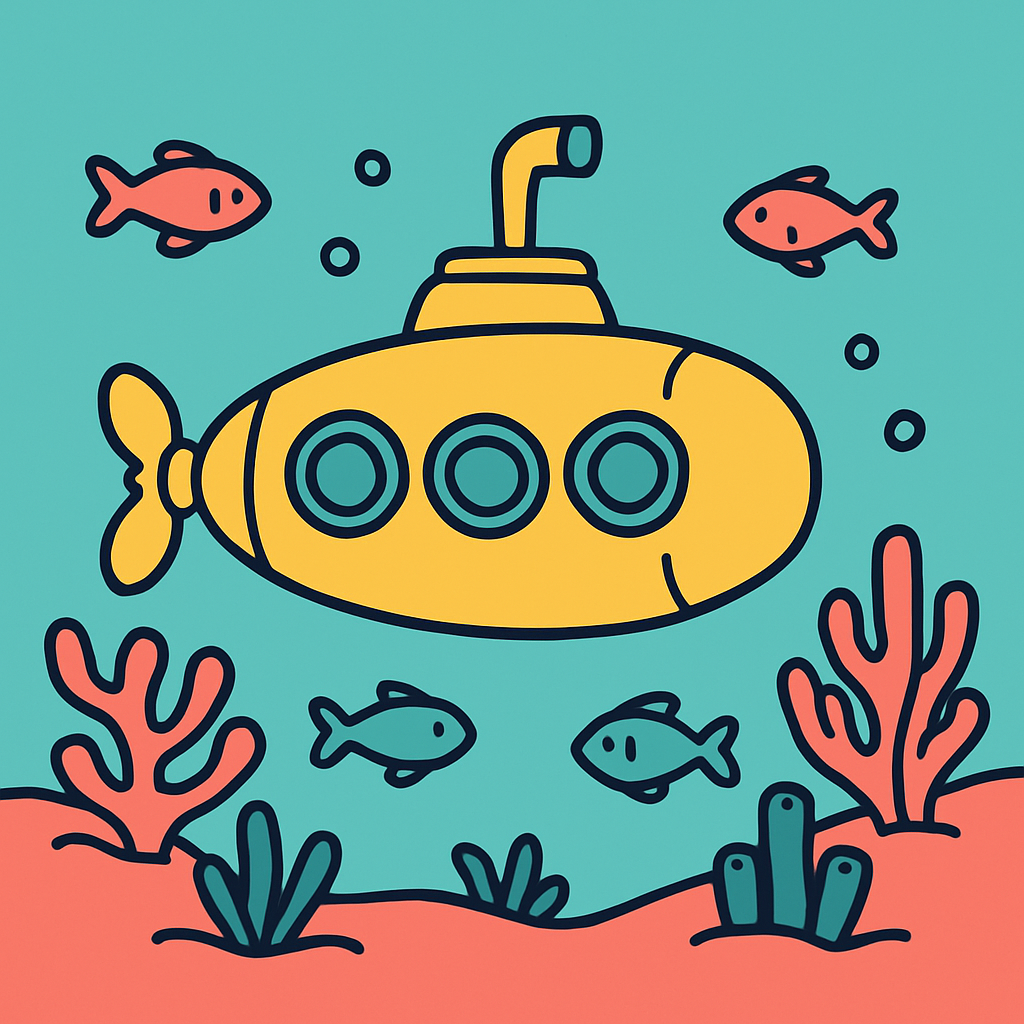 Submarine Coral Quest paint by diamond
