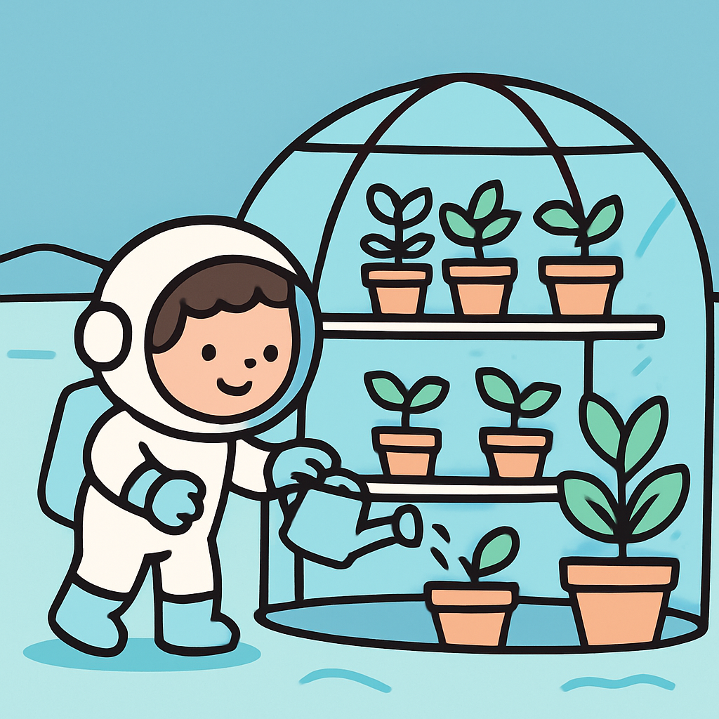 Little Astronaut Garden paint by diamond