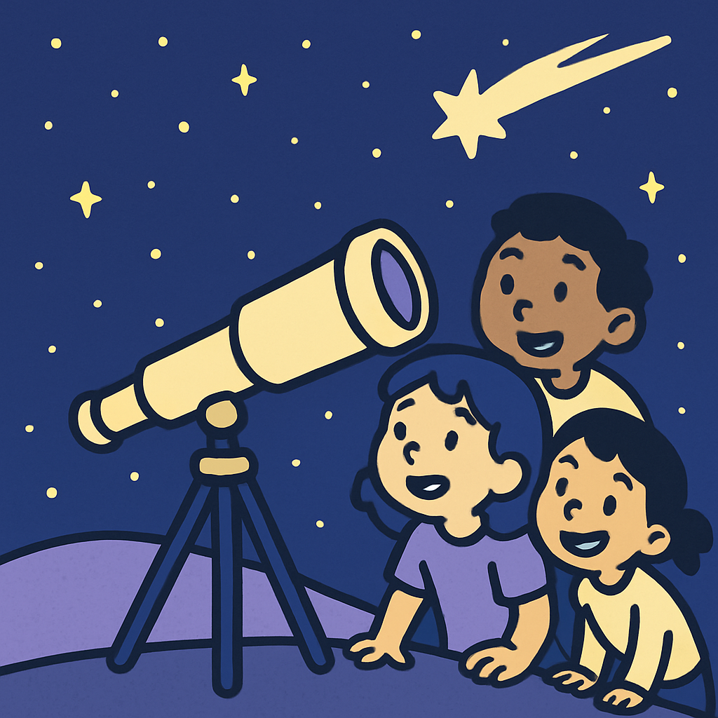 Stargazer Telescope Night painting diamond kit