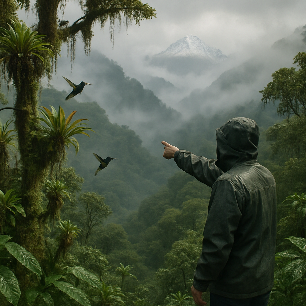 Ecuadorian Cloud Forest Ridge paint by diamond