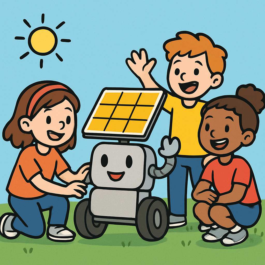 Inventive Kids Building A Solar-Powered Robot diamond painting