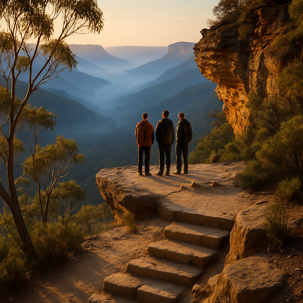 Blue Mountains Misty Steps paint by diamonds