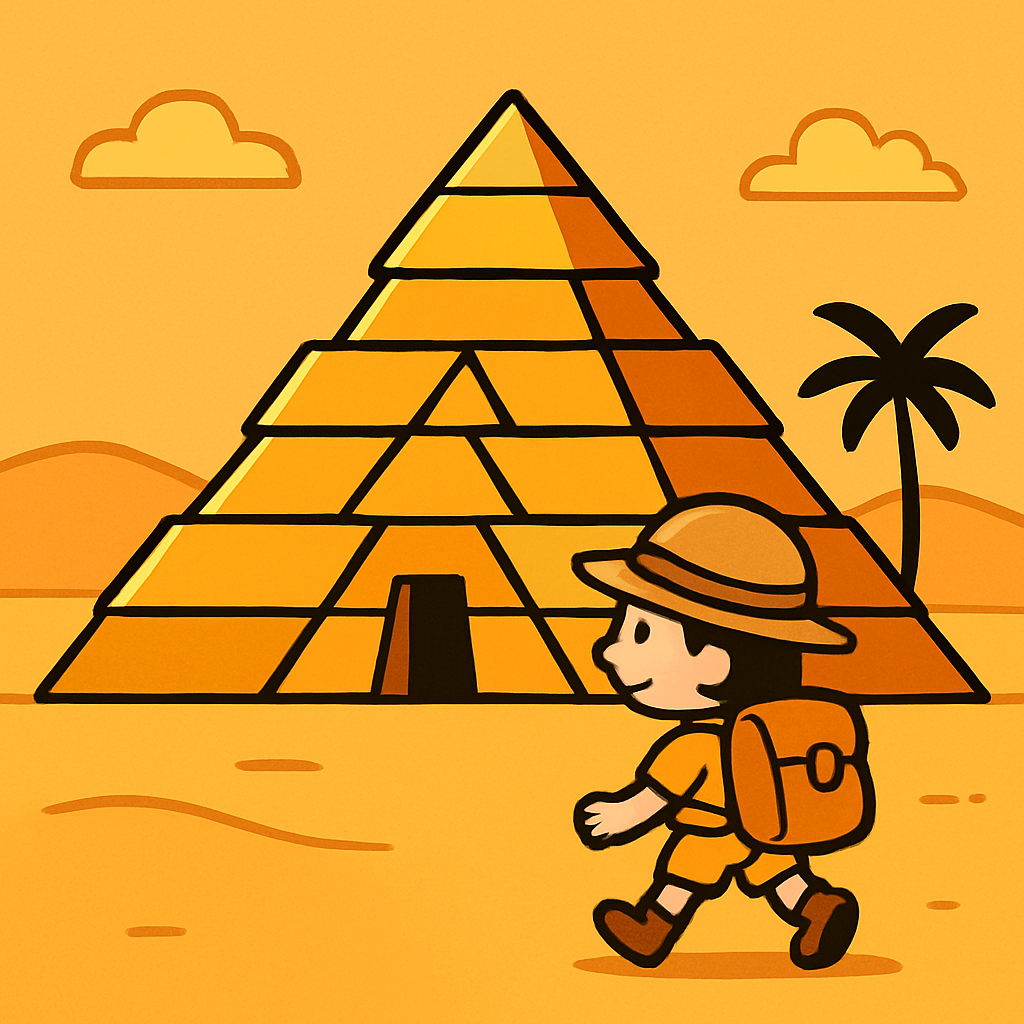Pyramid Adventure DIY paint by diamonds