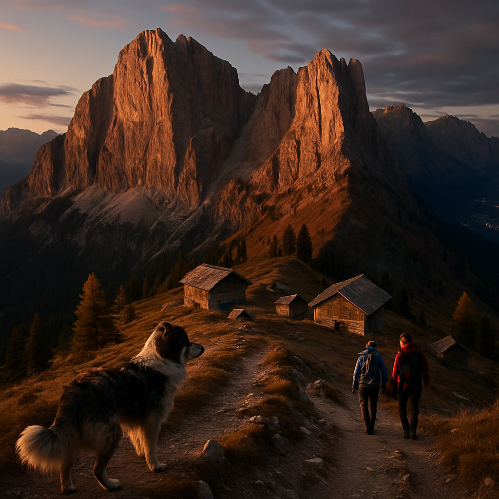 Dolomites Evening Ridge paint by diamonds