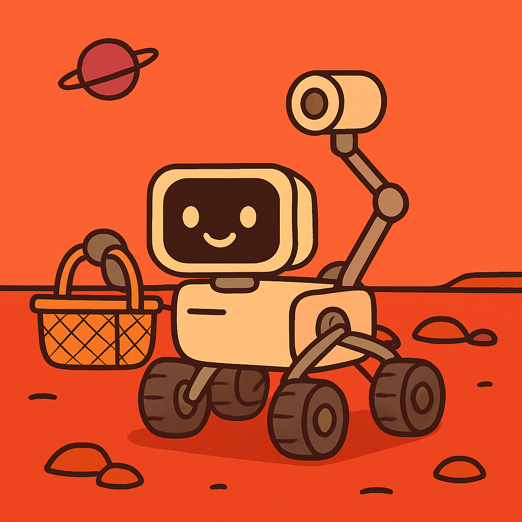 Mars Rover Picnic DIY paint by diamonds