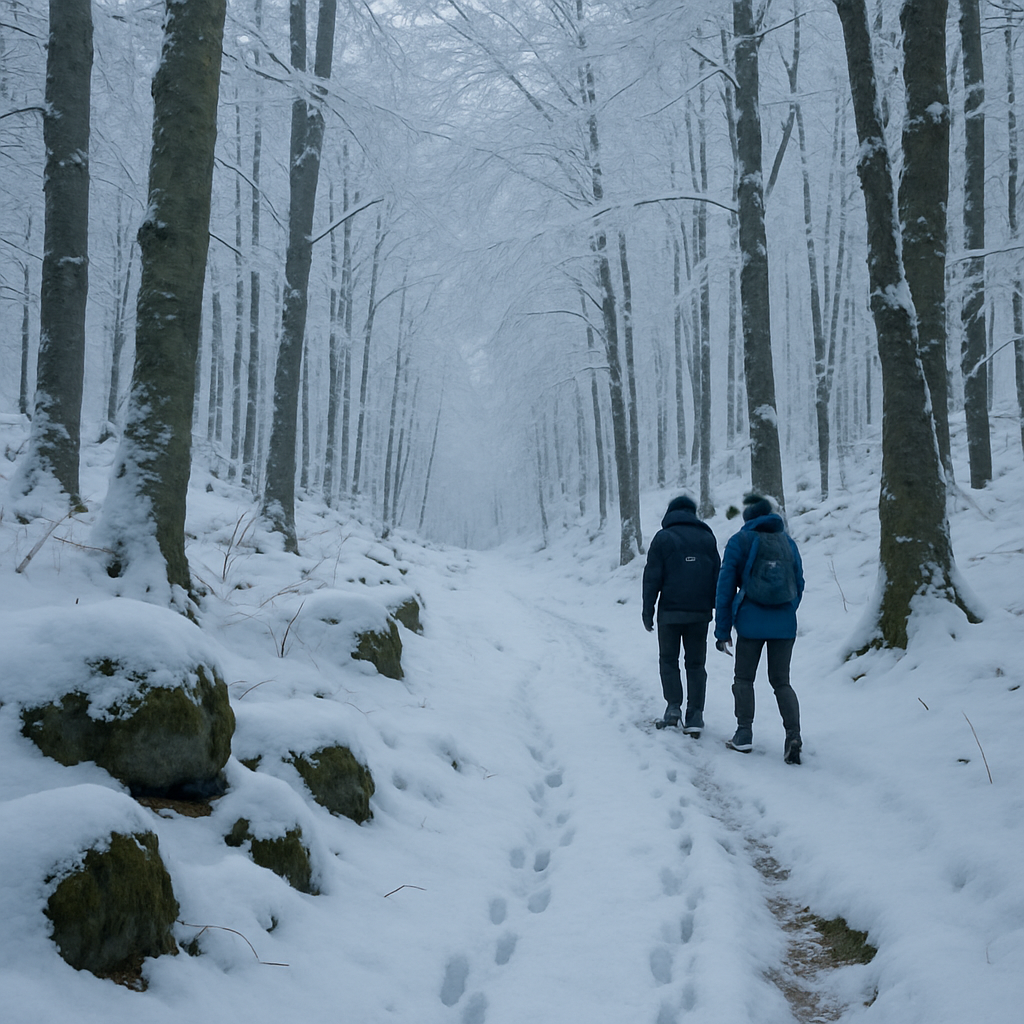 Carpathian Winter Beech Forest paint by diamonds