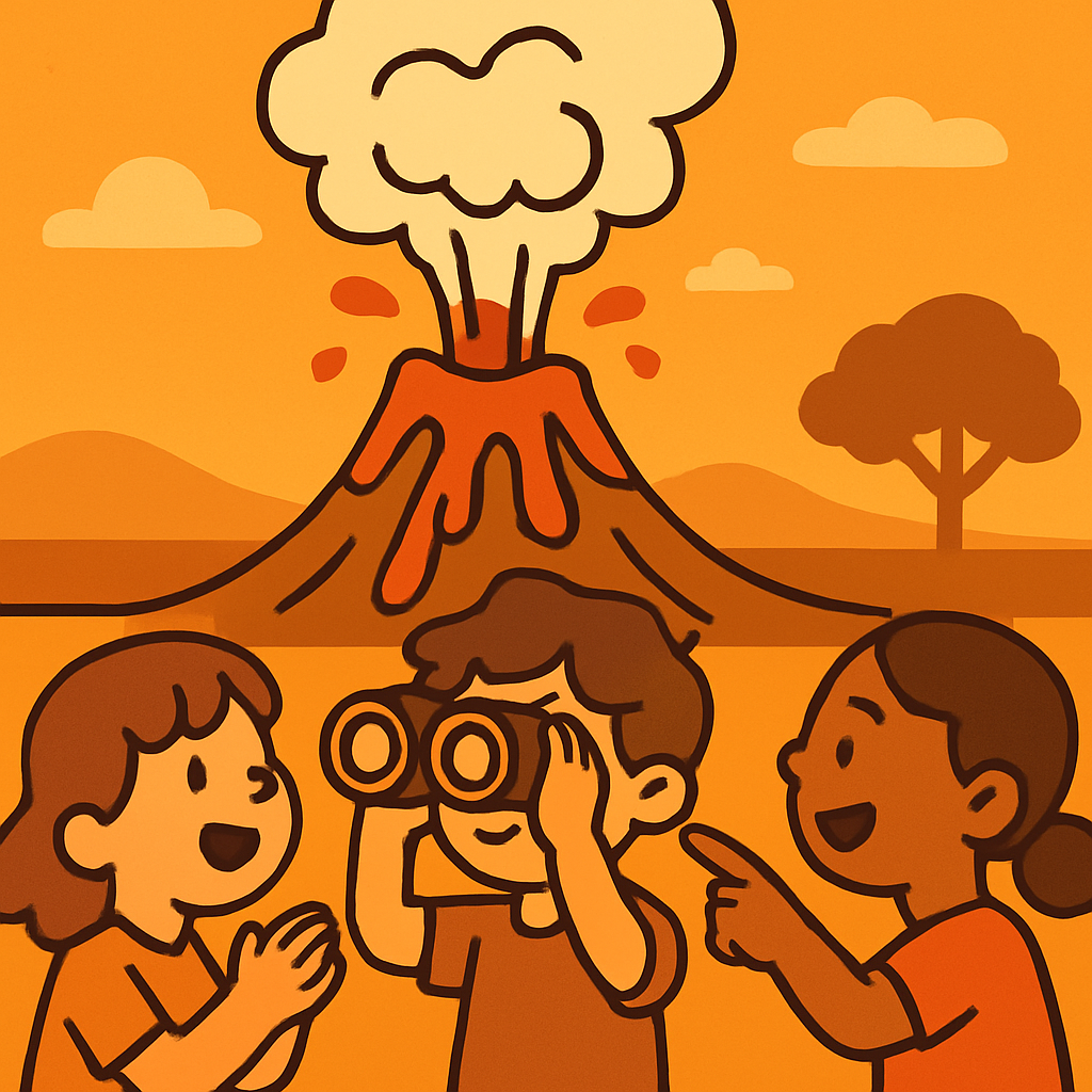 Volcano Observatory Painting by diamonds kit