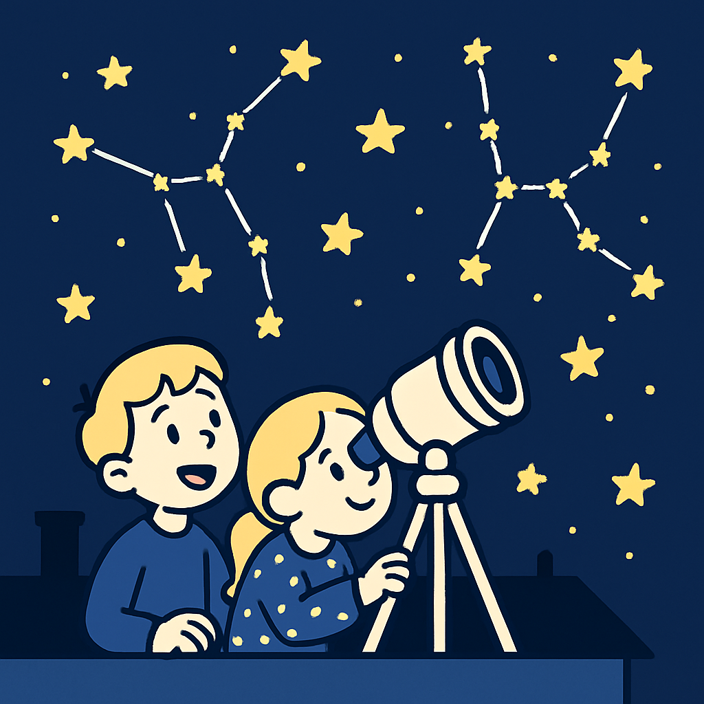 Little Astronomers Club paint by color