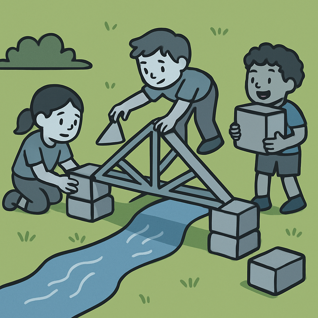 Bridge Building Challenge painting diamond kit
