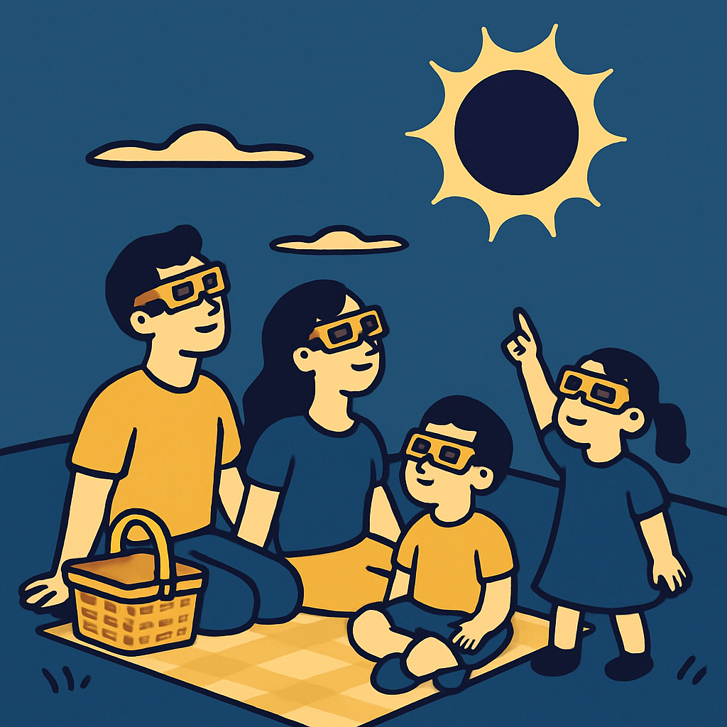 Solar Eclipse Picnic diamonded painting kits