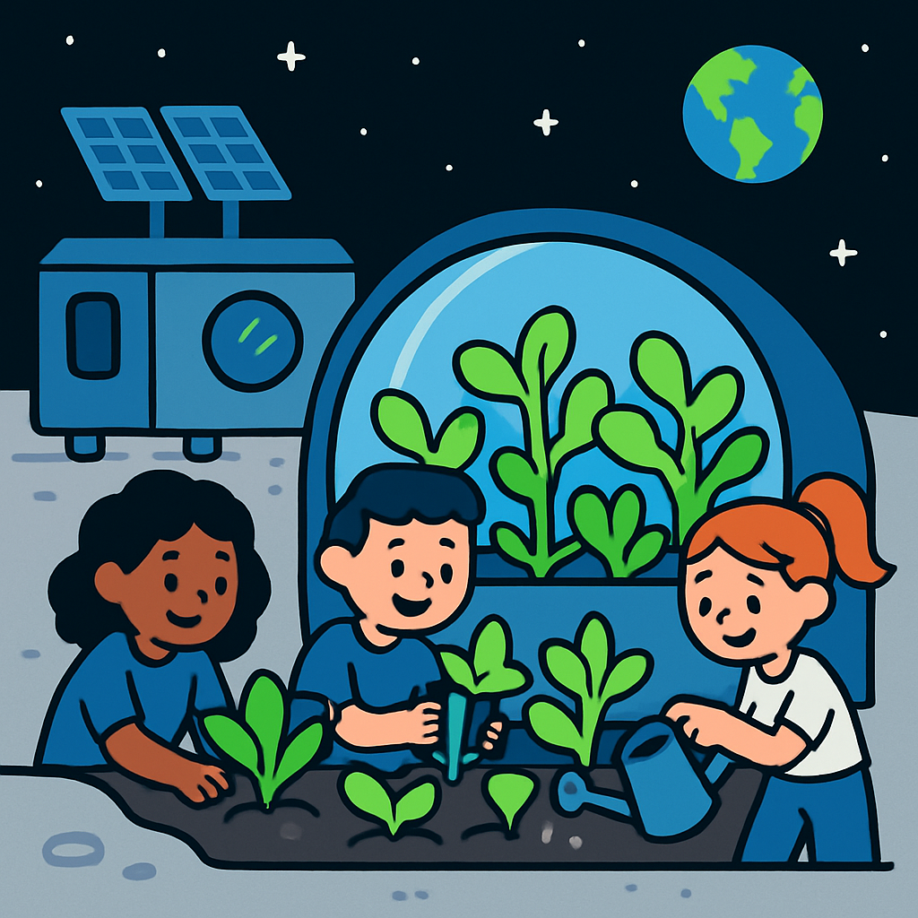 Moonbase Garden diamond painting
