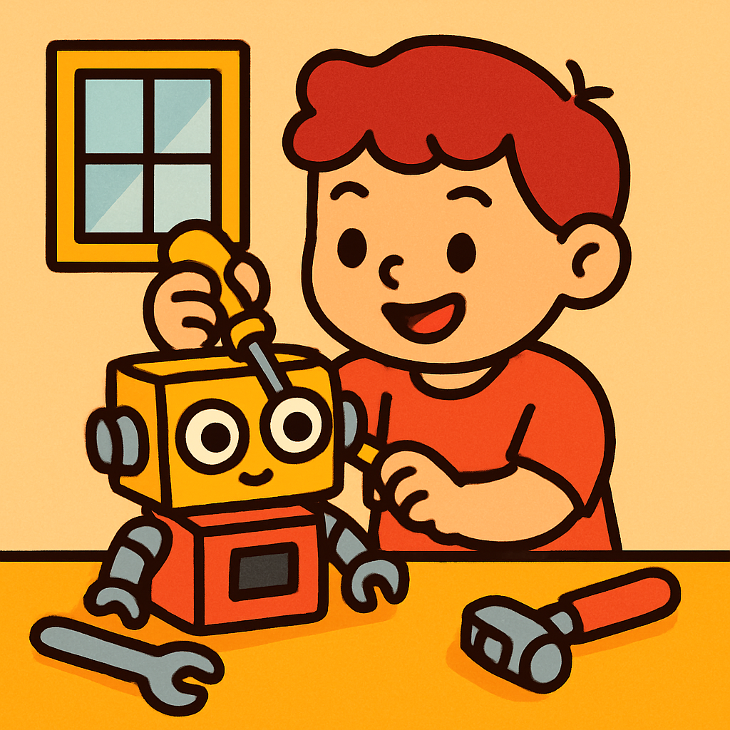 Friendly Robot Lab paint by diamond