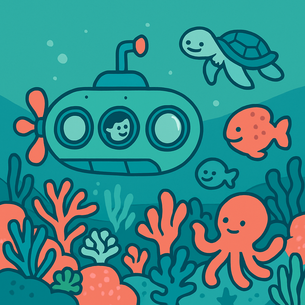 Underwater Research Sub diamond painting