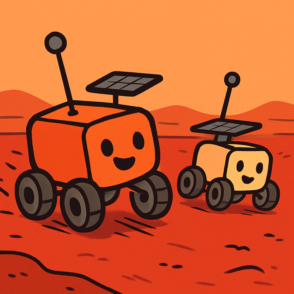 Mars Rover Race painting diamond kit