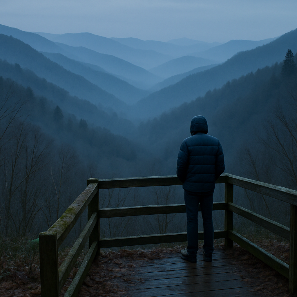 Great Smoky Mountains Fog paint by color