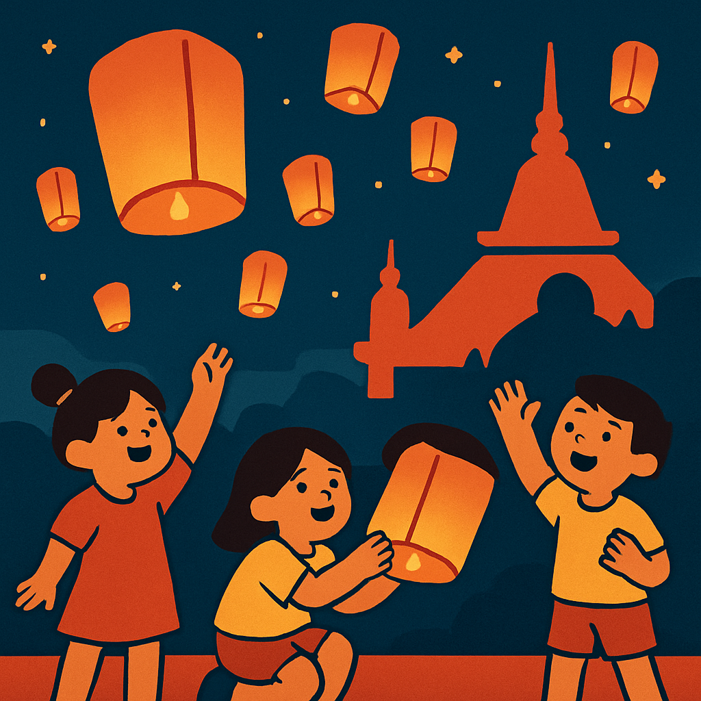 Temple Lantern Festival paint by diamonds