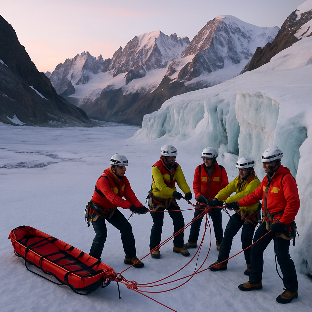 Mont Blanc Alpine Rescue Drill DIY paint by diamonds