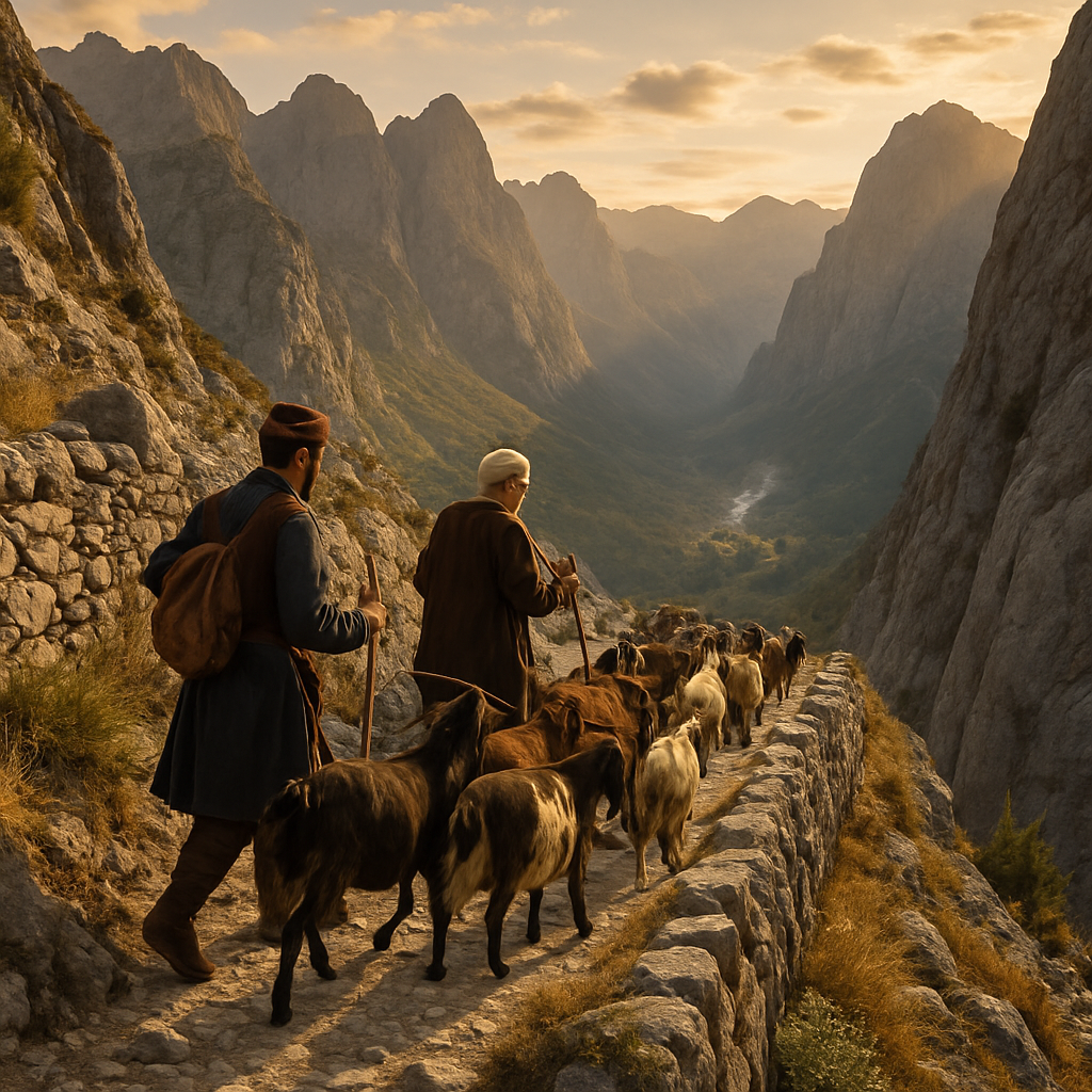 Albanian Accursed Mountains Pass Paint by diamonds art