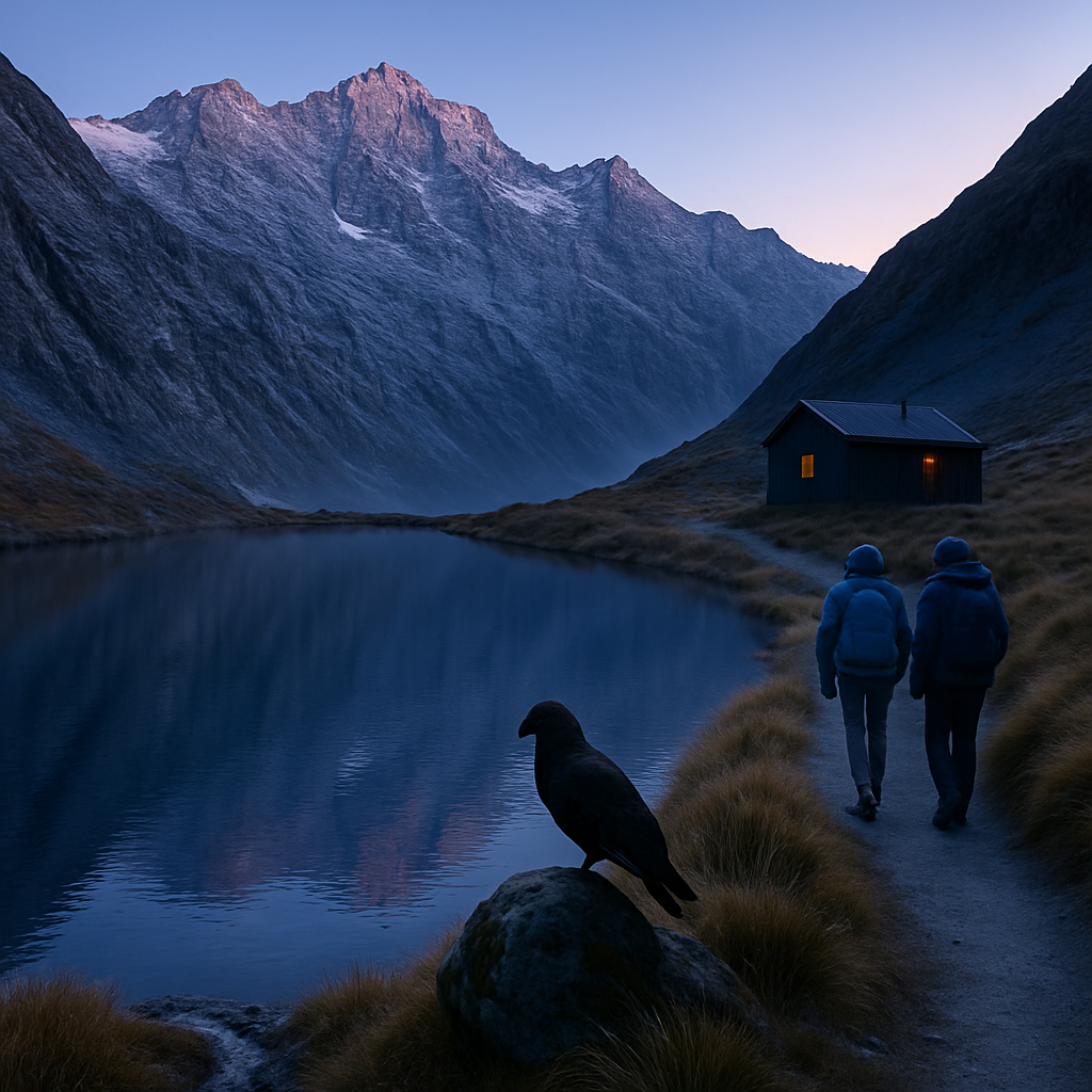 Southern Alps Mirror Tarn paint by diamond