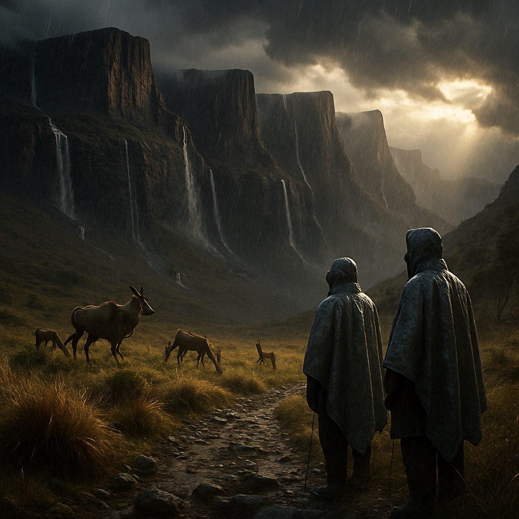 Drakensberg Amphitheatre Storm diamonded painting kits