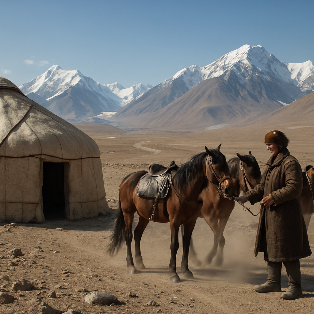 Pamirs High Plateau Yurt Camp paint by diamonds