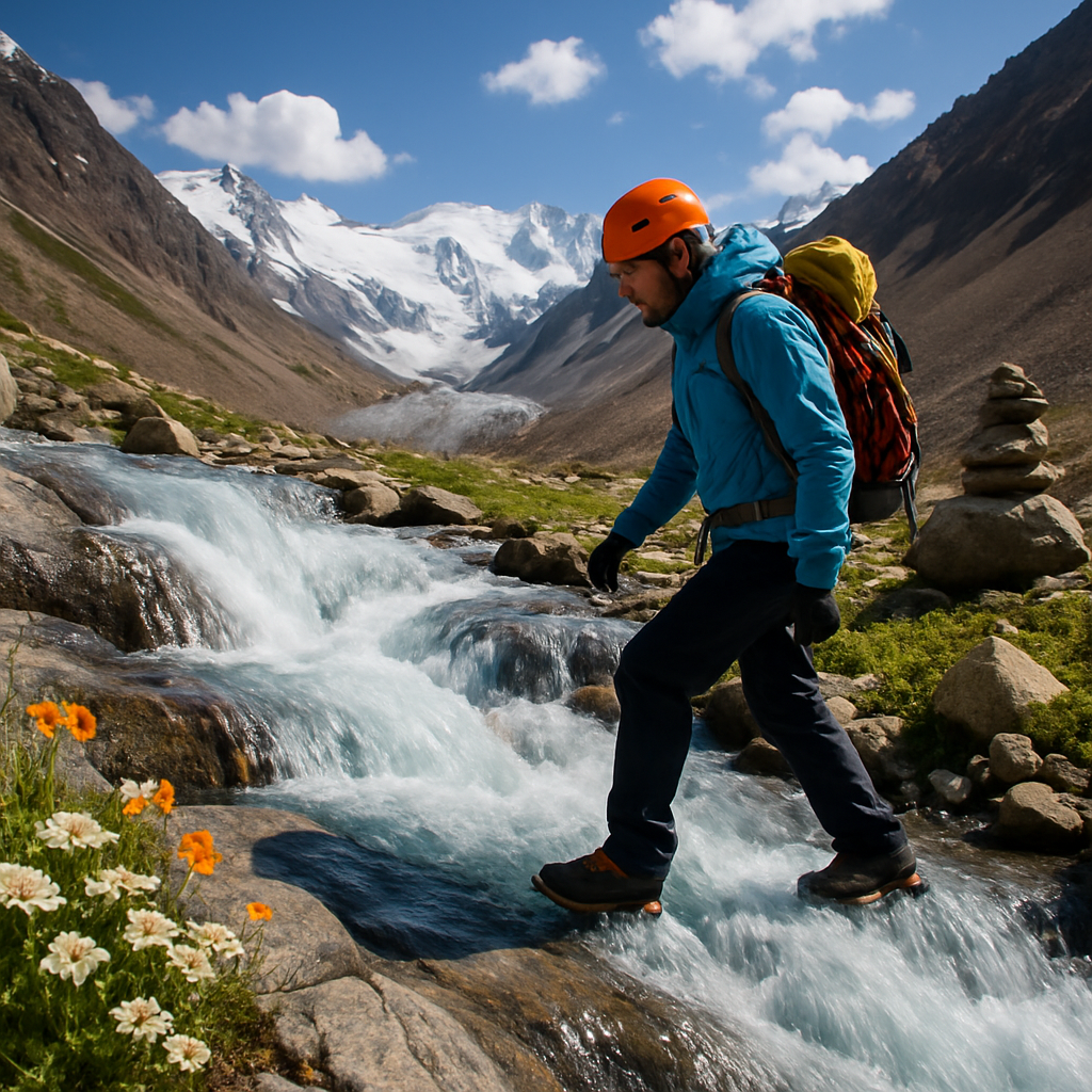Tian Shan Summer Glacier Stream diamonded painting kits