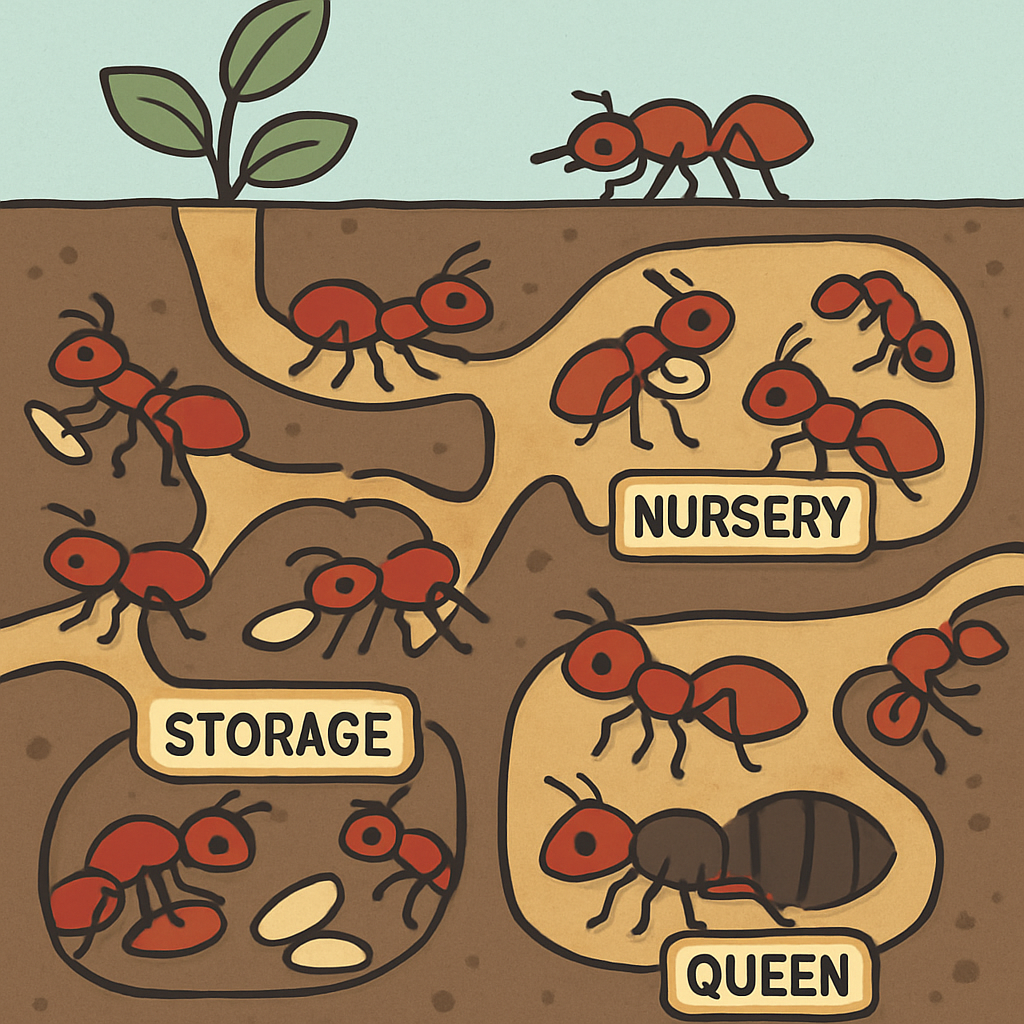 Ant Colony City Paint by diamonds art