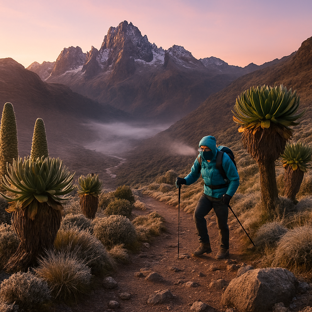 Mount Kenya Moorland Dawn diamond painting