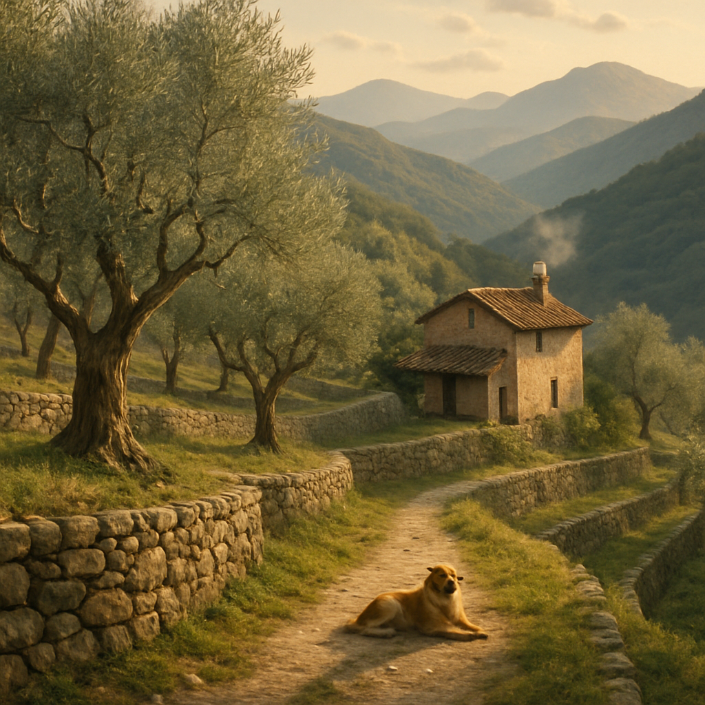 Apennines Olive Grove Slope diamonded painting kits