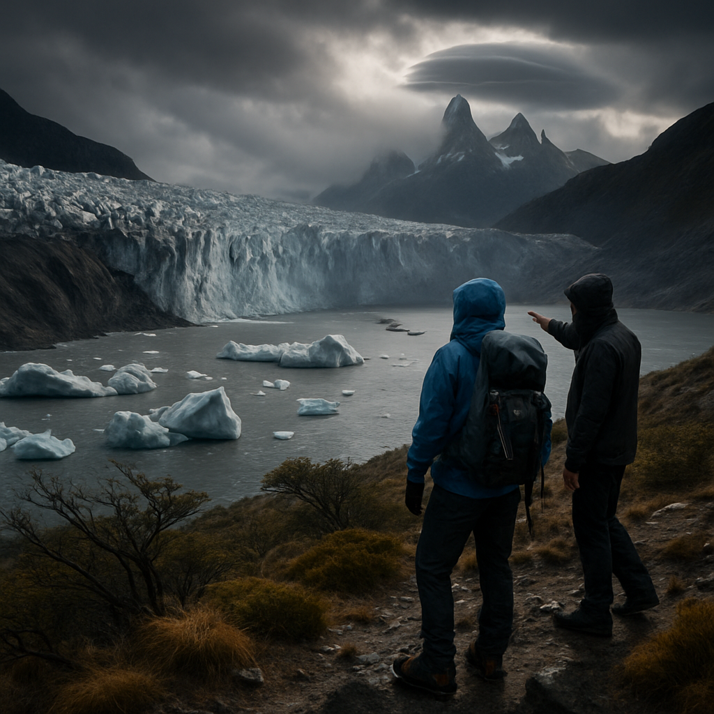 Torres Del Paine Grey Glacier Approach DIY paint by diamonds
