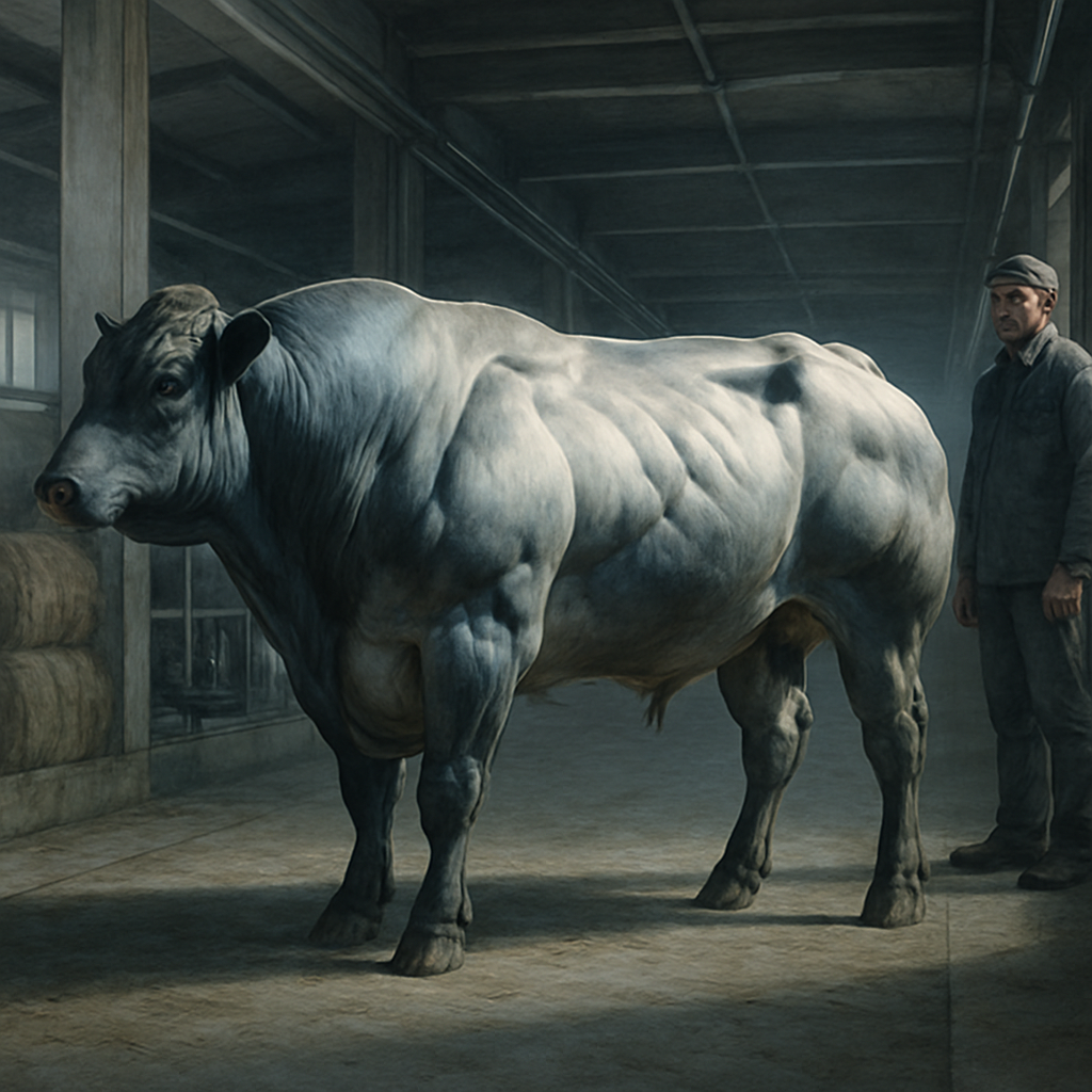Belgian Blue Cattle paint by diamonds