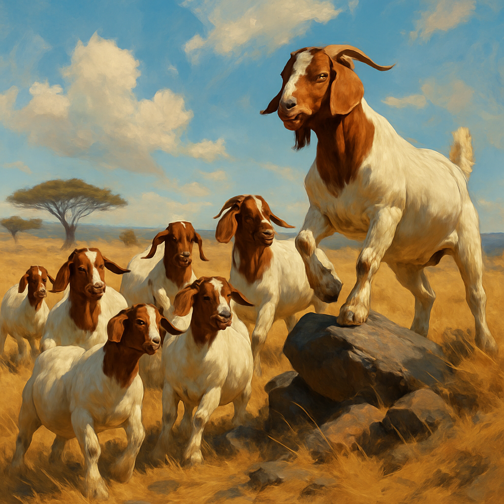 Boer Goat Paint by diamonds art