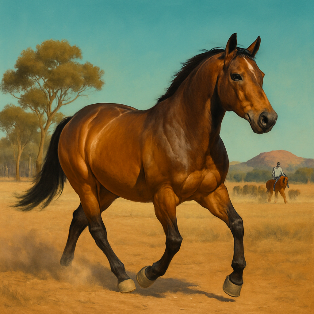 Australian Stock Horse paint by color