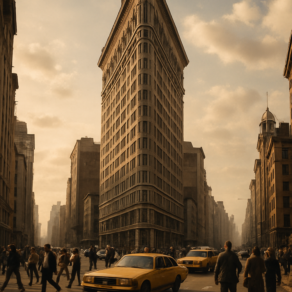 Flatiron Building Paint by diamonds kits