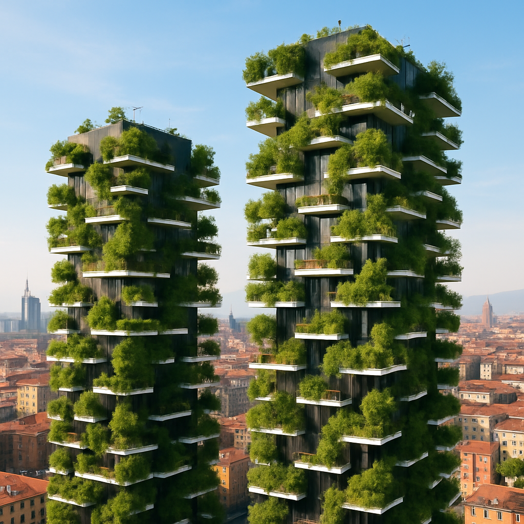 Bosco Verticale Painting by diamonds kit