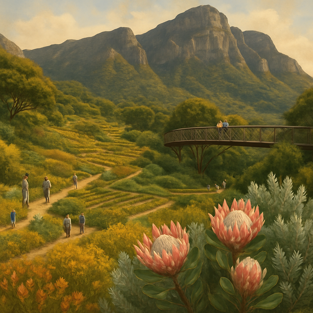 Kirstenbosch National Botanical Garden Cape Town South Africa diamond painting