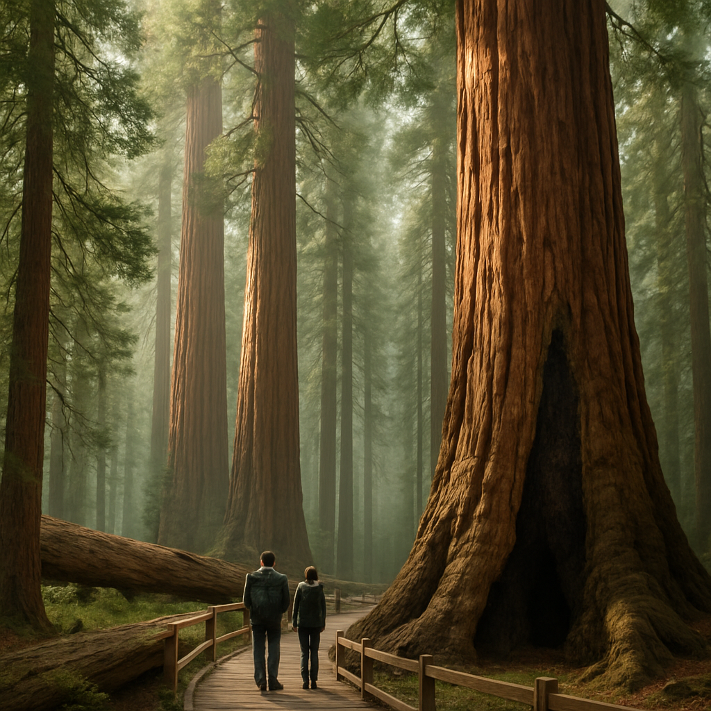 Mariposa Grove Giant Sequoia Sequoiadendron Giganteum Yosemite National Park USA diamonded painting kits