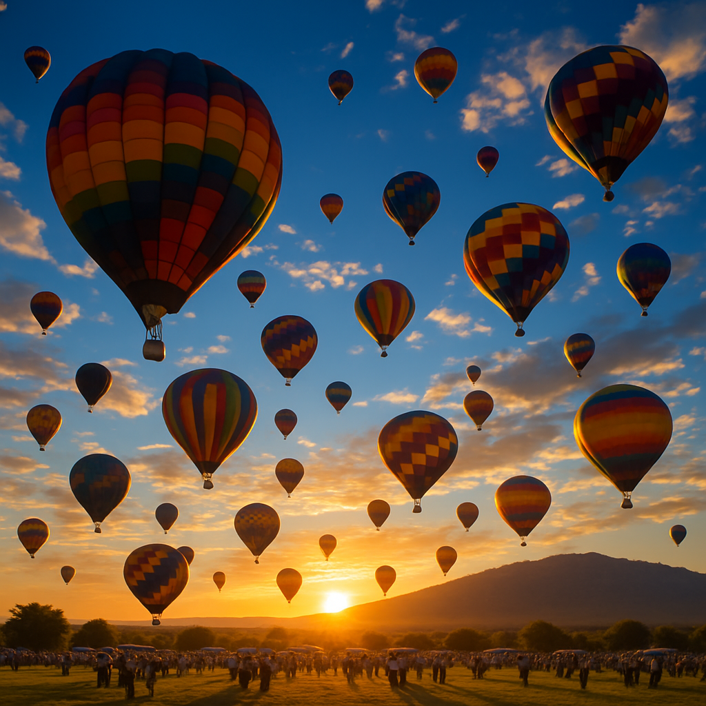 Albuquerque International Balloon Fiesta paint by color